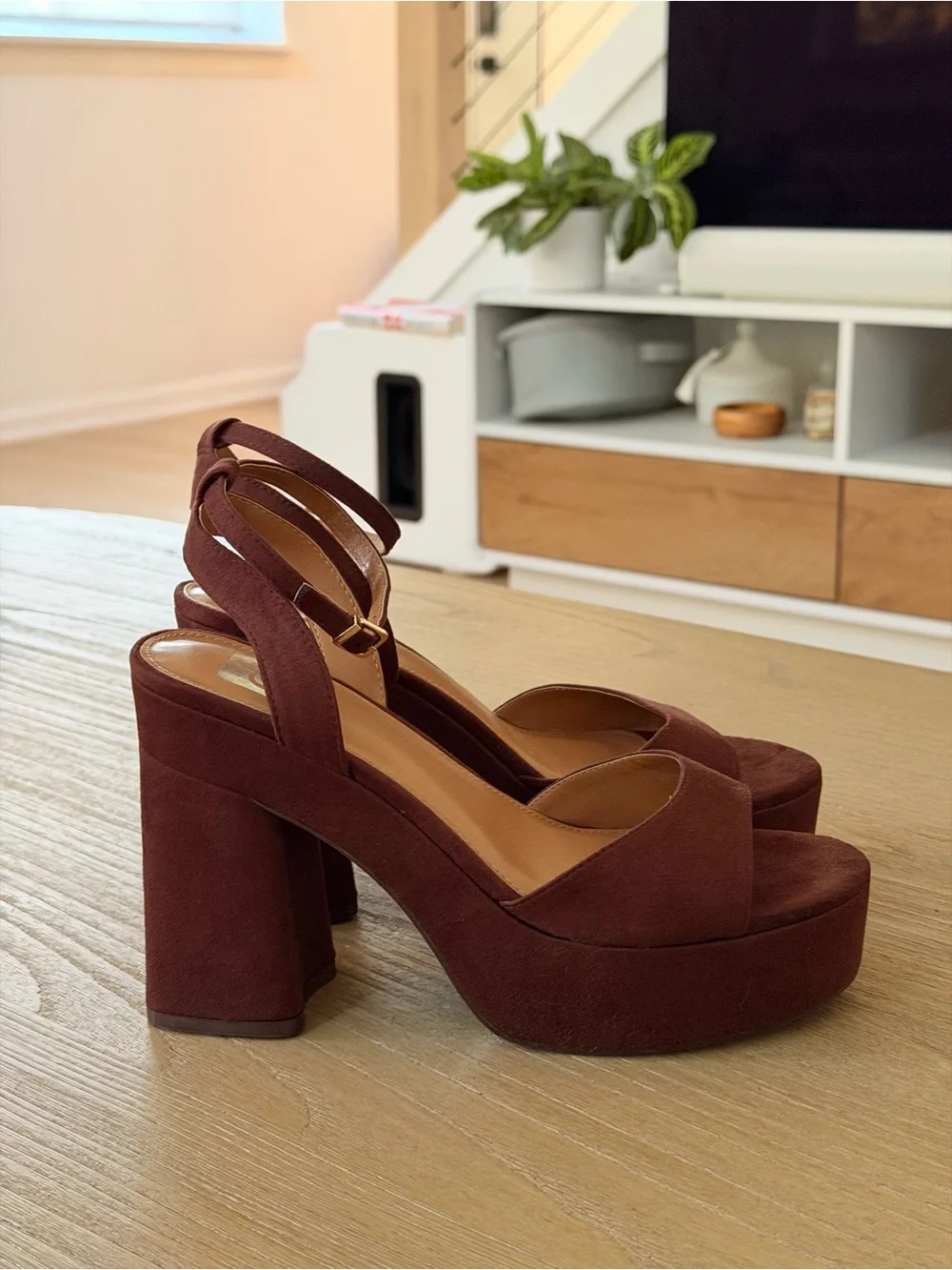 Dolce Vita Brown Platform Block Heels NEW never worn
